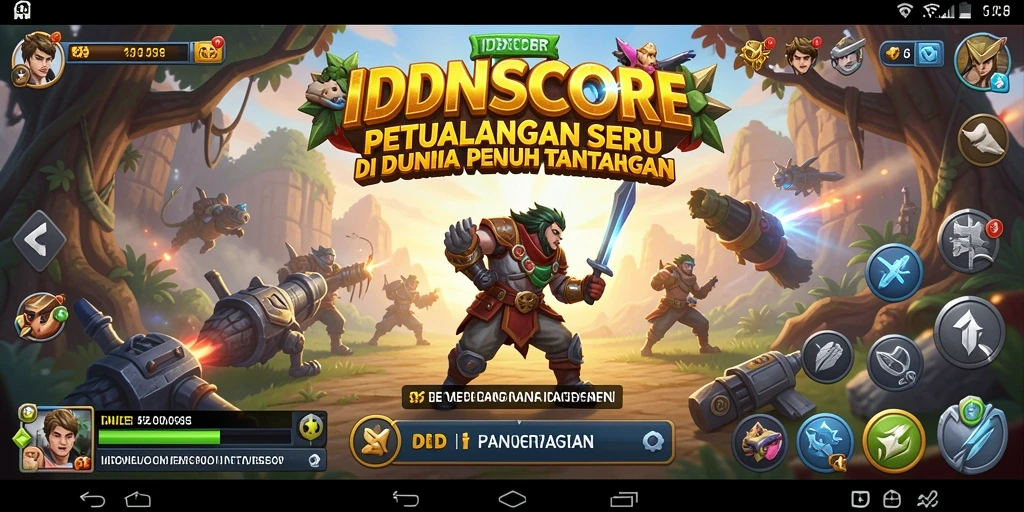 Screenshot menunjukkan karakter utama menjelajahi hutan menakjubkan.