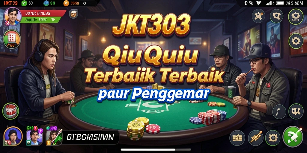 Screenshot gameplay seru dari JKT303 menampilkan aksi QiuQiu.