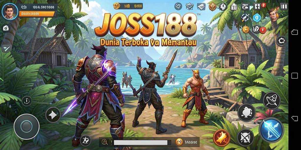 Screenshot aksi gameplay Open World di JOSS188.