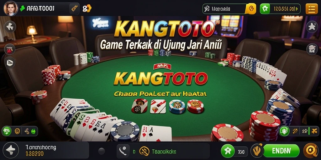 Sebuah tangkapan layar menunjukkan gameplay seru KANGTOTO dalam permainan Poker.