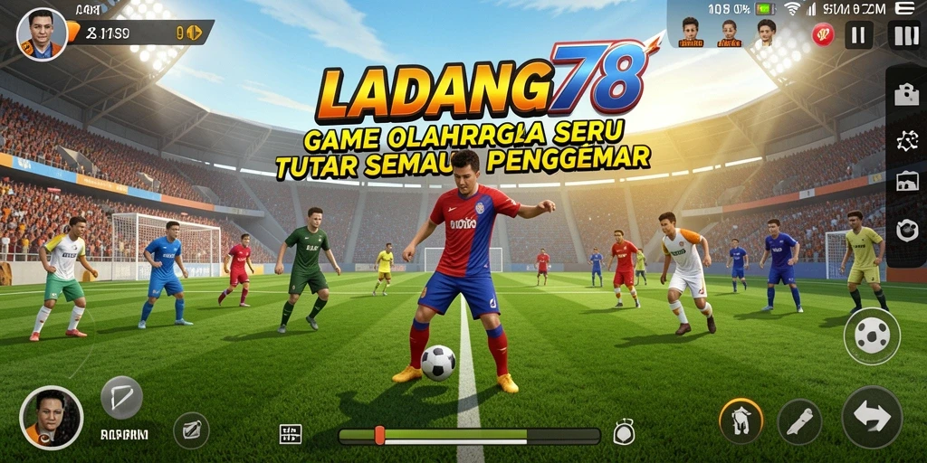 Tampilan gameplay seru yang penuh aksi di LADANG78.