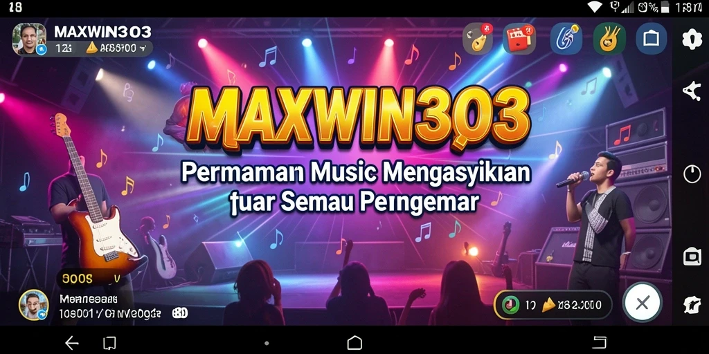 Tampilan gameplay MAXWIN303 dengan berbagai pilihan lagu yang menantang.