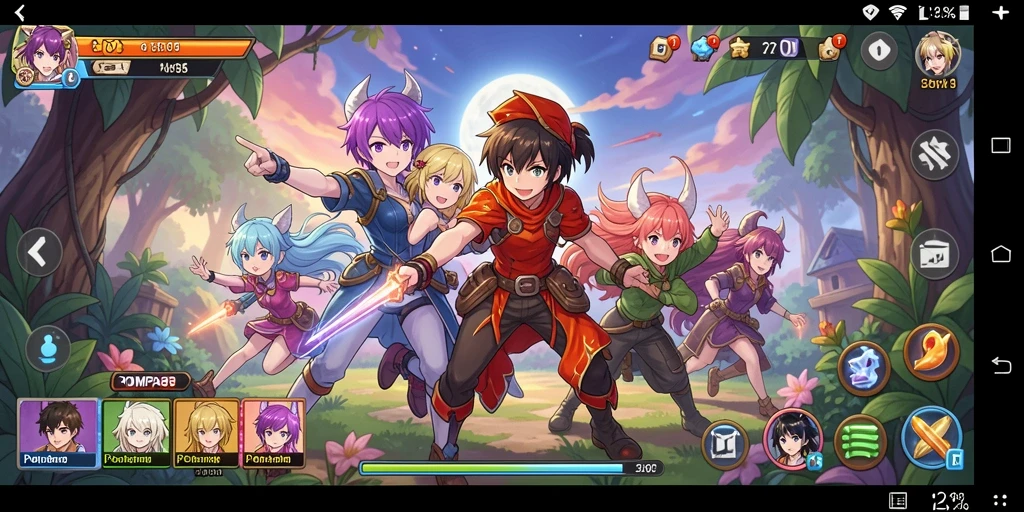 Tampilan gameplay <strong>POMPA88</strong> menakjubkan dengan karakter Anime yang dinamis.