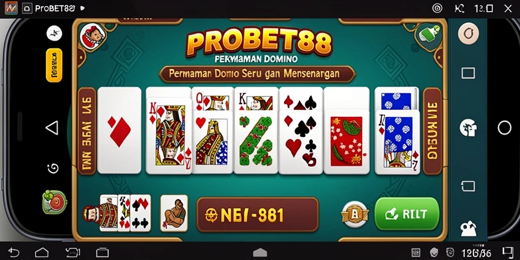 Tangkapan layar permainan Domino yang mengasyikkan di PROBET88.